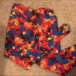 Lularoe palm tree leggings