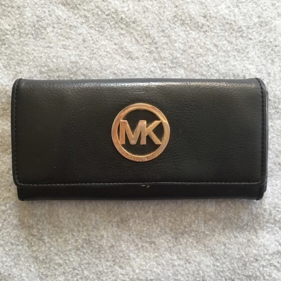 Authentic Michael Kors Black Leather Wallet