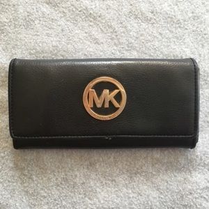 Authentic Michael Kors Black Leather Wallet
