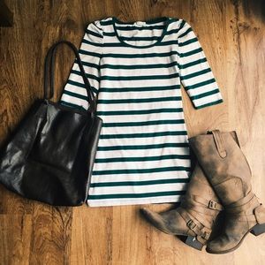 Striped tshirt dress