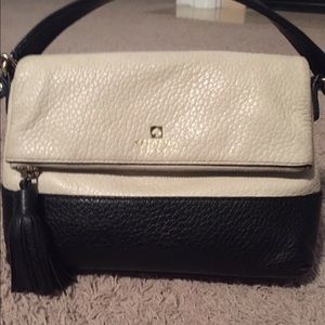Cream and White Kate Spade Crossbody