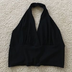 Black halter top