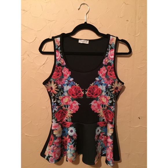 Floral Peplum Blouse
