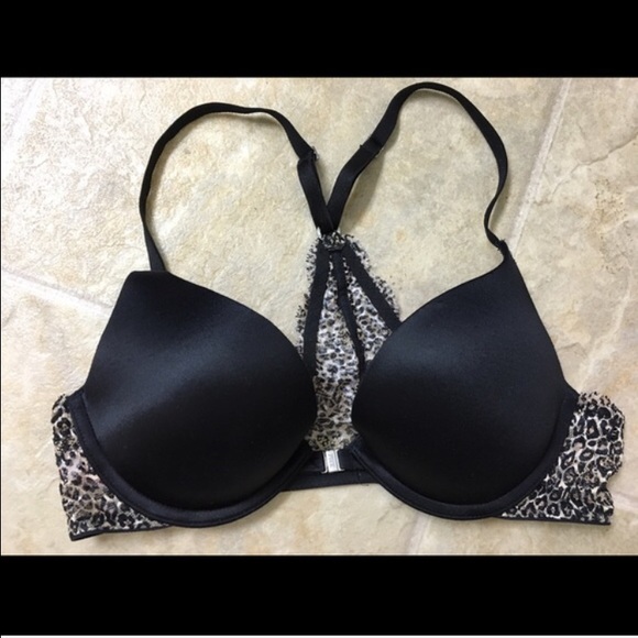 PINK VS Cheetah Lace Racer Push-Up Bra 💖