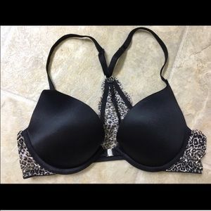 PINK VS Cheetah Lace Racer Push-Up Bra 💖