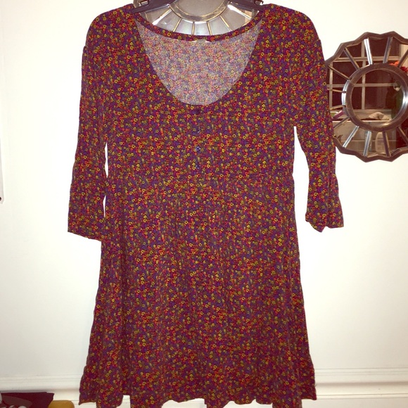 Fossil 3/4 sleeve baby doll dress