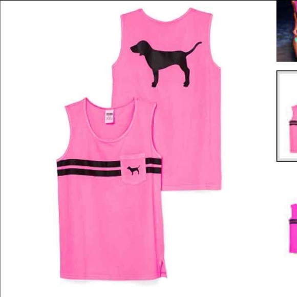 Victoria Secret PINK Campus Crew Neon Black