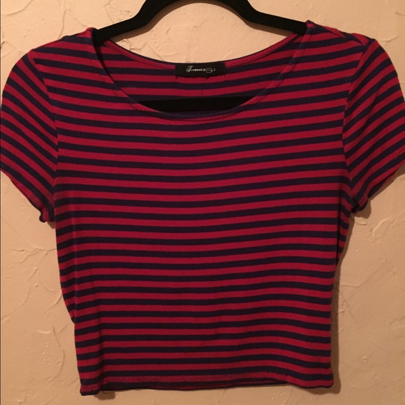 Forever 21 striped crop top