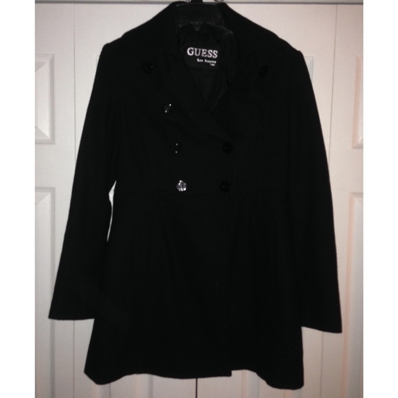 GUESS Wool-Blend Peacoat - Picture 2 of 4