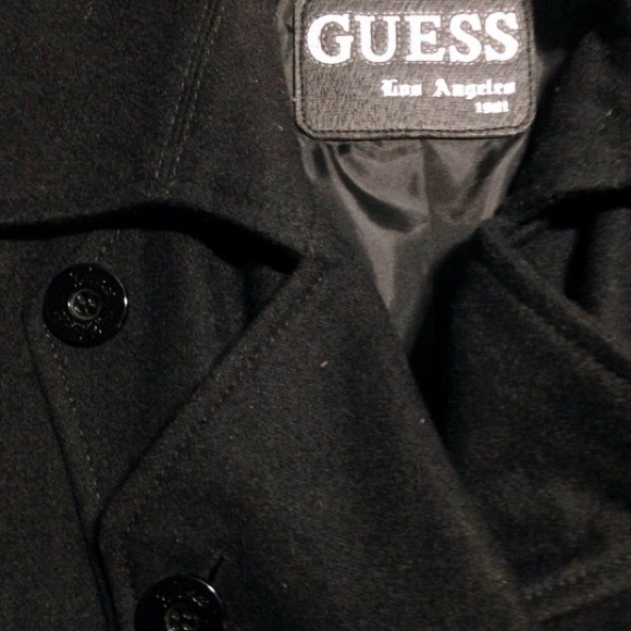 GUESS Wool-Blend Peacoat - Picture 4 of 4