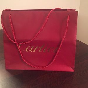 Authentic Cartier gift bag 14 by 12 inches