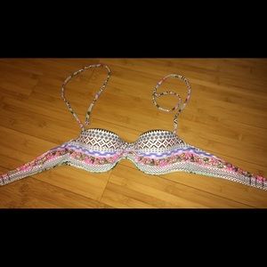 Patterned Victoria Secret 32a Bikini Top