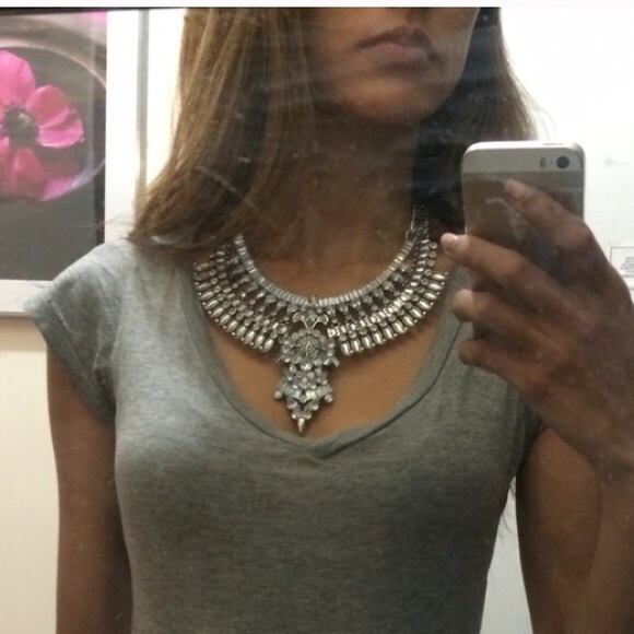 Vintage Silver Statement Necklace - Picture 2 of 4