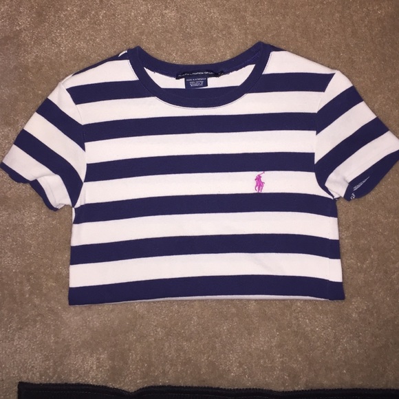 Ralph Lauren Sport Navy/white stripe tee