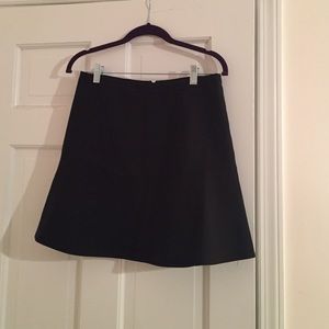 J.Crew Black Fluted Mini Skirt Size 4