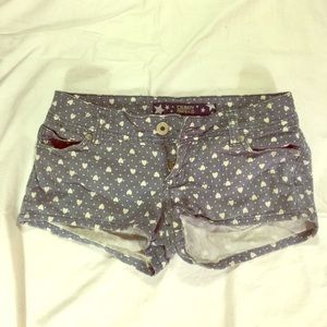 Heart Print Shorts