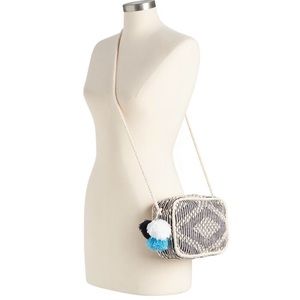Old Navy Bags - Old Navy Woven Cross-Body Pom-Pom Bag Old Navy Bags - Old Navy Woven Cross-Body Pom-Pom Bag