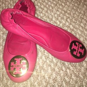 Tory Burch orchid pink Reva flats