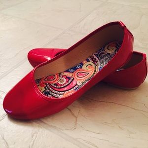 Red Patent Ballet Flats (8)