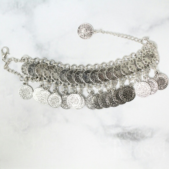 Jewelry | Boho coin dangle bracelet anklet - Picture 2 of 3