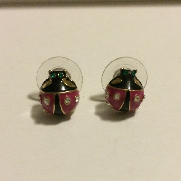 Betsy Johnson ladybug studs
