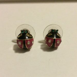 Betsy Johnson ladybug studs