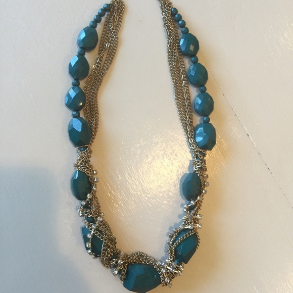 Green glam bauble necklace