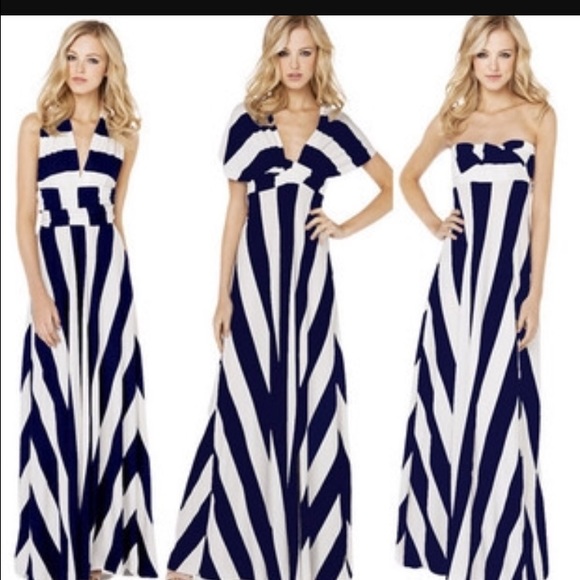 SOLD- Striped Infinite Dress - Picture 3 of 3