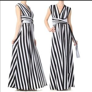 SOLD- Striped Infinite Dress