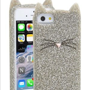 Kate Spade Cat Glitter iPhone 5 case