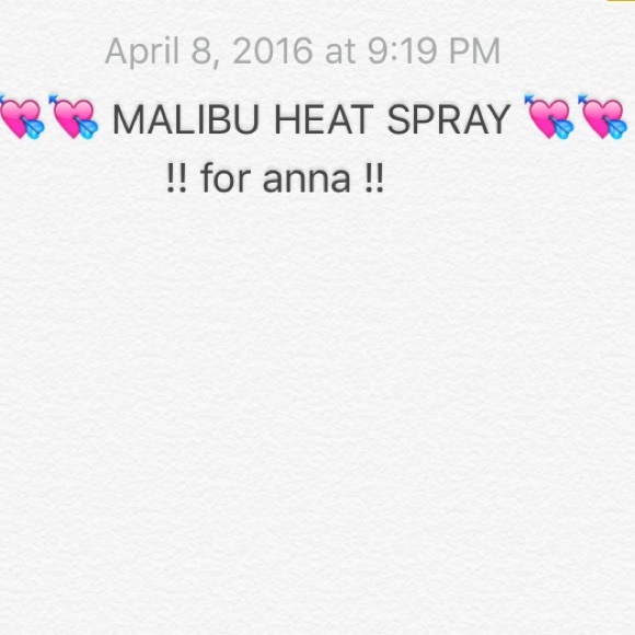 Malibu heat spray