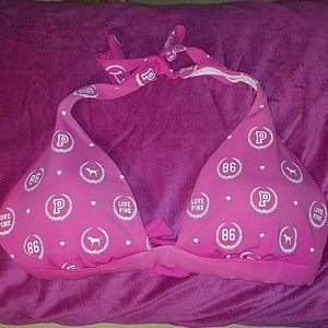 Pink bikini top