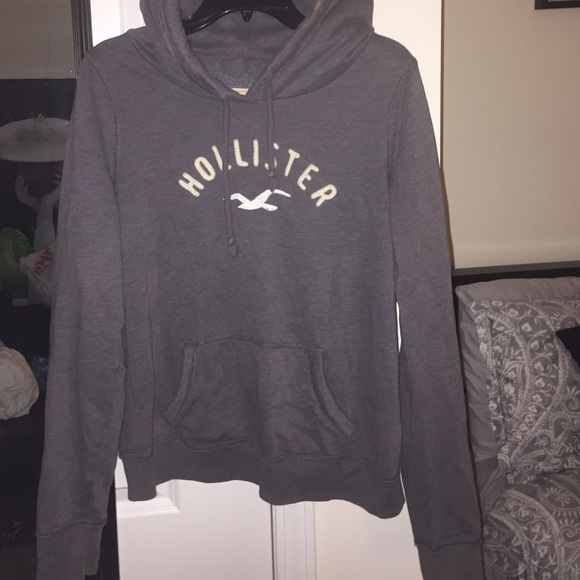 Gray Hollister hoodie