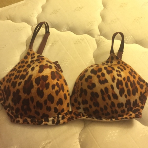 Leopard wireless Victoria secret bra