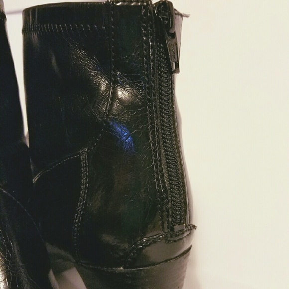 Franco Sarto 9M High Heels Ankle Boots in Black - Picture 3 of 4