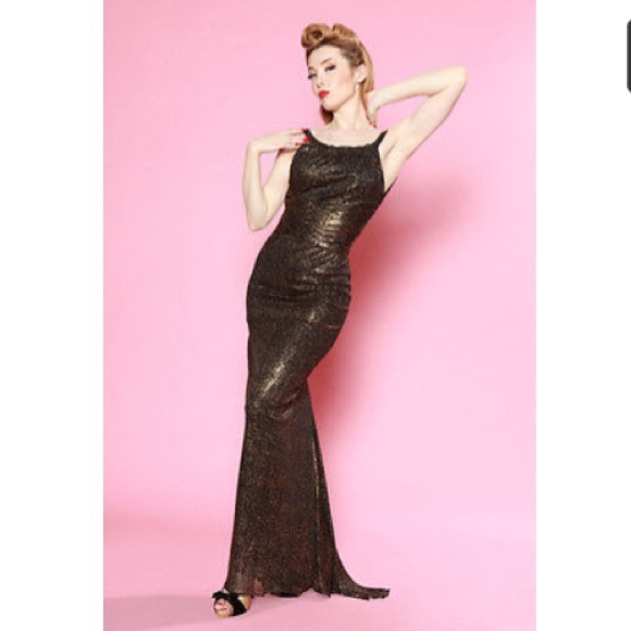 Bettie Page pinup gown