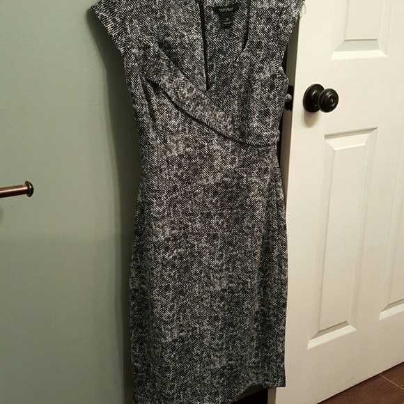 Black & white printed dress