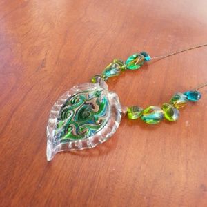 Glass Pendant Necklace