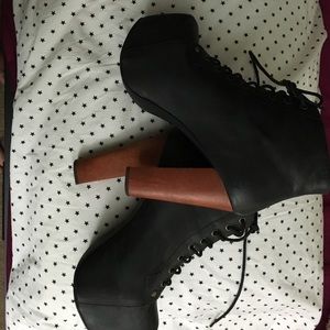 Jeffrey Campbell Lita distressed black