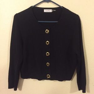 Calvin Klein Cardigan With Gold Detail