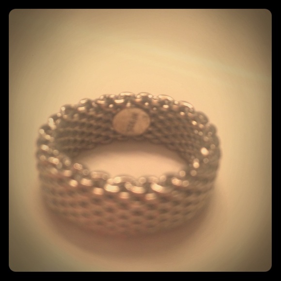 🚫Sold🚫 Mesh Silver Ring - Picture 1 of 3