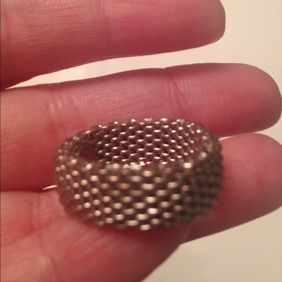 🚫Sold🚫 Mesh Silver Ring - Picture 2 of 3
