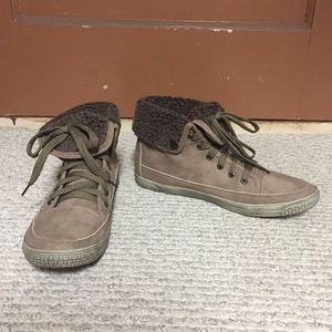 Brown High-top Sneakers