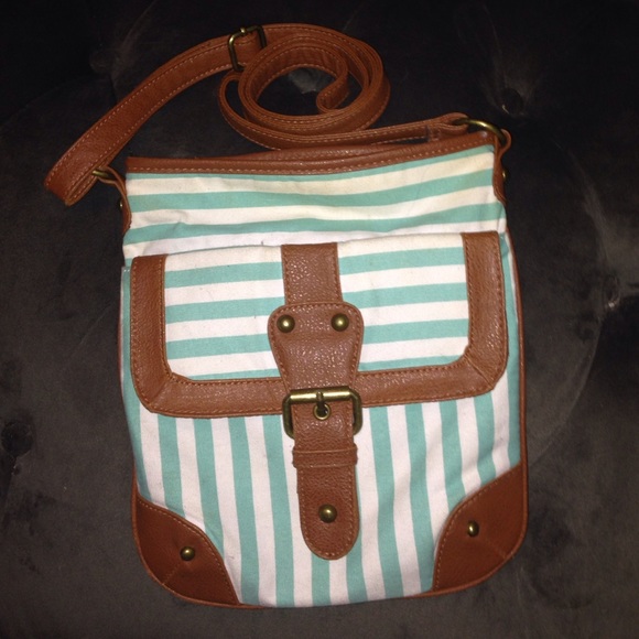 Striped Crossbody Bag