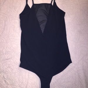 Body suit with open back