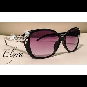 Jessica Simpson Black Swarovski Sunglasses