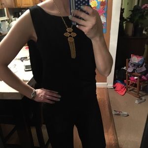 Valerie Bertinelli Black Jersey Jumpsuit