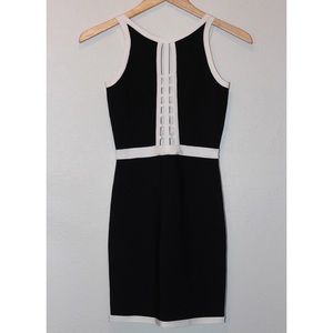 BEBE BANDAGE BODYCON DRESS