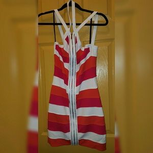 Bebe Bandage Zipper Dress