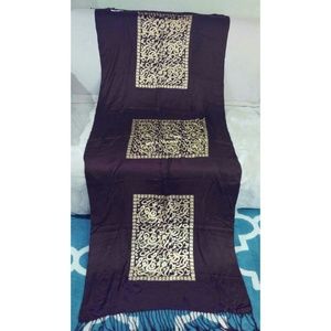 Brown & gold pashmina